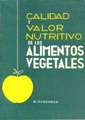 CALIDAD Y VALOR NUTRITIVO ALIMENTOS VEGETALES