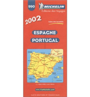 MAPA 990 ESPAœA-PORTUGAL 2002 (MICHELIN)