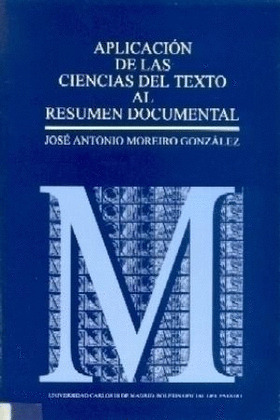 APLICACION CIENCIAS DEL TEXTO AL RESUMEN DOCUMENTAL