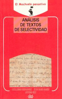 ANALISIS TEXTOS SELECTIVIDAD