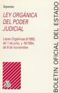 SP. LEY ORGANICA DEL PODER JUDICIAL (SEPARATA)
