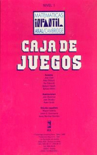 MATEMATICA INFANTIL,1 CAJA JUEGOS