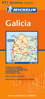 GALICIA. MAPA MICHELIN REGIONAL ESPAÑA 571