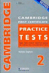 CAMBRIDGE FIRST CERTIFICATE TESTS 2 PACK + CD
