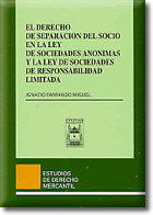 DERECHO SEPARACION SOCIO SOCIEDADES ANONIMAS