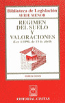 REGIMEN SUELO Y VALORACIONES