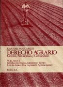 DERECHO AGRARIO GENERAL AUTONOMICO Y COMUNITARIO