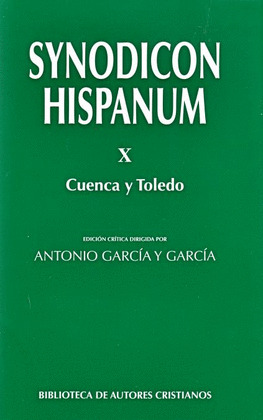 SYNODICON HISPANUM. X. CUENCA Y TOLEDO