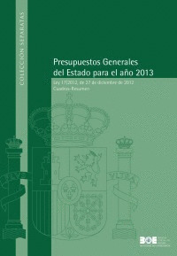 2013-PRESUPUESTOS GRALES. DEL ESTADO PARA EL AÑO 2013