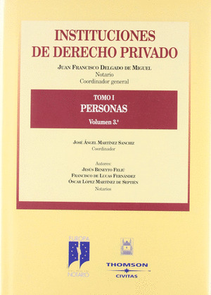 INSTITUCIONES DERECHO PRIVADO T1 VOL 3 PERSONAS
