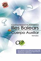 CUERPO AUXILIAR COMUNIDAD AUTÓNOMA ILLES BALEARS. TEMARIO