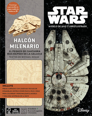 STAR WARS: KIT HALCÓN MILENARIO. MODELO DE LUJO Y LIBRO ILUSTRADO
