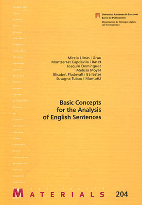 BASICS CONCEPTS FOR THE ANLYSIS OF ENGLISH SENTENCES