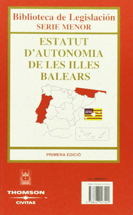 ESTATUTO DE AUTONOMIA DE LAS ILLES BALEARS / ESTATUT DŽAUTONOMIA DE LES ILLES BALEARS