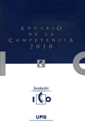 ANUARIO DE LA COMPETENCIA, 2010