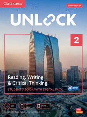 UNLOCK LEVEL 2 READING, WRITING AND CRITICAL THINKING STUDENT'S BOOK WITH DIGITA