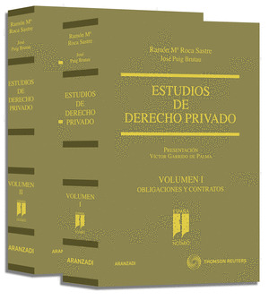 ESTUDIOS DE DERECHO PRIVADO ( VOL. I )