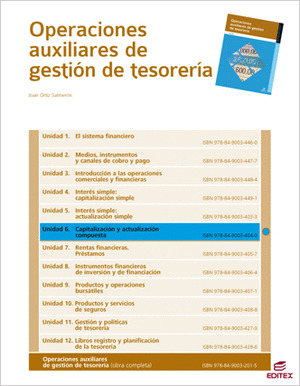 CAPITALIZACIÓN Y ACTUALIZACIÓN COMPUESTA (OPERACIONES AUXILIARES DE GESTIÓN DE T