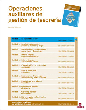 EL SISTEMA FINANCIERO (OPERACIONES AUXILIARES DE GESTIÓN DE TESORERÍA)