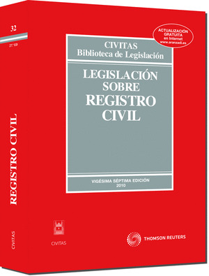 LEGISLACION SOBRE REGISTRO CIVIL 27 ED 2010