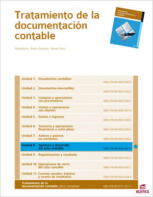 APERTURA Y DESARROLLO DEL CICLO CONTABLE (TRATAMIENTO DE LA DOCUMENTACIÓN CONTAB