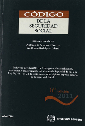 CODIGO DE LA SEGURIDAD SOCIAL (15ª EDICION, 2010)