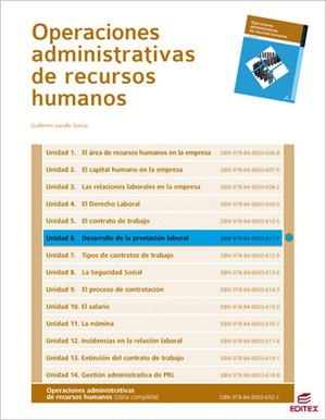 DESARROLLO DE LA PRESTACIÓN LABORAL (OPERACIONES ADMINISTRATIVAS DE RECURSOS HUM
