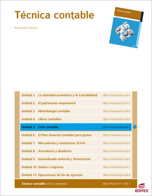 CICLO CONTABLE (TÉCNICA CONTABLE)