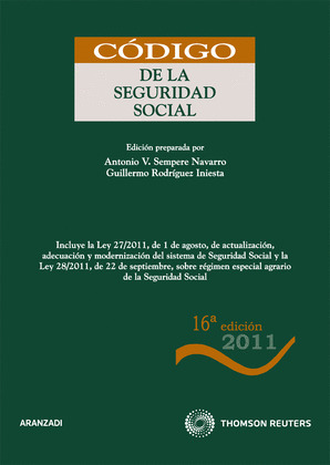 CODIGO DE LA SEGURIDAD SOCIAL (16ª EDICION, 2011)