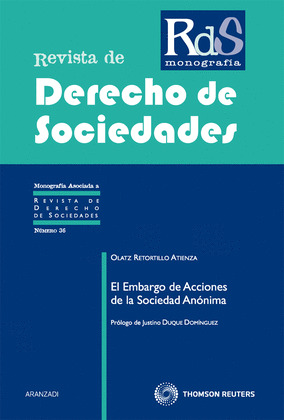 EMBARGO DE ACCIONES DE LA SOCIEDAD ANONIMA