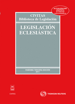 LEGISLACION ECLESIASTICA (23ª EDICION, 2011)