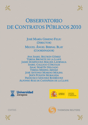 OBSERVATORIO DE CONTRATOS PÚBLICOS 2010