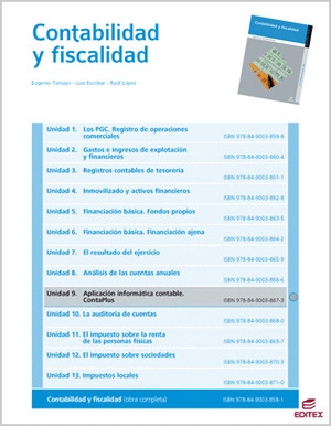 APLICACIÓN INFORMÁTICA CONTABLE. CONTAPLUS (CONTABILIDAD Y FISCALIDAD)