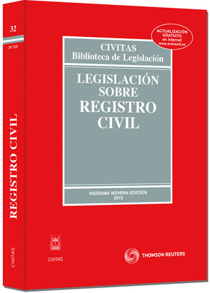 LEGISLACIÓN SOBRE REGISTRO CIVIL
