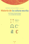 HISTORIA DE LA CULTURA ESCRITA