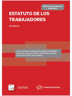 ESTATUTO DE LOS TRABAJADORES (DÚO, PAPEL + E-BOOK)(24ª EDICIÓN, 2013)