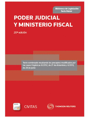 PODER JUDICIAL Y MINISTERIO FISCAL (DÚO, PAPEL + E-BOOK)(20ª EDICIÓN, 2013)