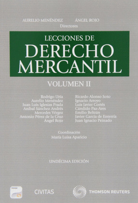 LECCIONES DE DERECHO MERCANTIL VOLUMEN II (FORMATO DÚO, PAPEL + E-BOOK) (11ª EDICIÓN, 2013)
