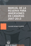MANUAL DE LA RESERVA PARA INVERSIONES EN CANARIAS 2007-2013