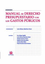 MANUAL DE DERECHO PRESUPUESTARIO Y DE LOS GASTOS PÚBLICOS