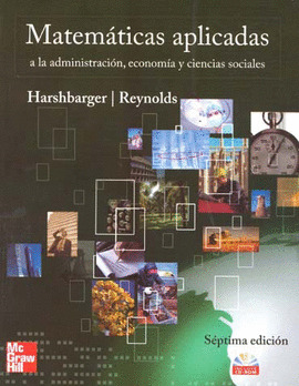 MATEMATICAS APLICADAS A LA ADMINISTRACION, ECONOMIA Y CIENCIAS SOCIALES