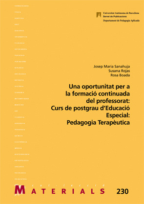 UNA OPORTUNITAT PER LA FORMACIÓ CONTINUADA DEL PROFESSORAT: CURS DE POSTGRAU EDU