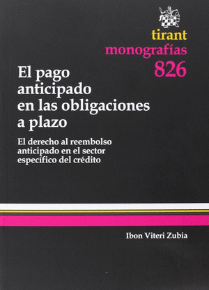 PAGO ANTICIPADO EN LAS OBLIGACIONES A PLAZO, EL 826