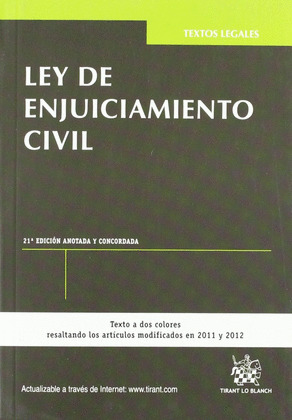 LEY DE ENJUICAMIENTO CIVIL  21ª EDI.  2012