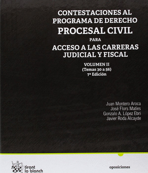 CONTESTACIONES AL PROGRAMA DE DERECHO PROCESAL CIVIL PARA ACCESO A LAS CARRERAS JUDICIAL Y FISCAL II