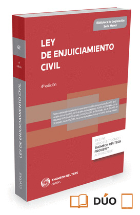 LEY DE ENJUICIAMIENTO CIVIL (4ª EDICIÓN) (FORMATO DÚO: PAPEL + DIGITAL)