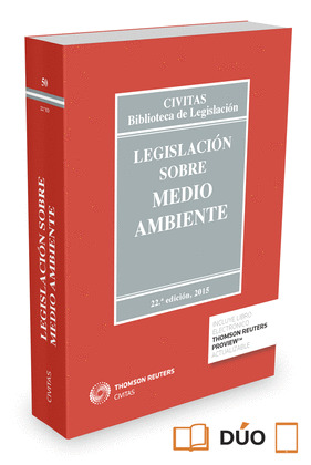 LEGISLACIÓN SOBRE MEDIO AMBIENTE (22ª EDICIÓN, 2015)