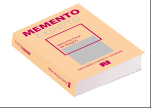 MEMENTO EXPERTO DERECHO FORAL DE ARAGÓN