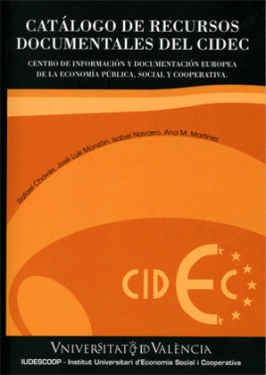 CATALOGO DE RECURSOS DOCUMENTALES DEL CIDEC