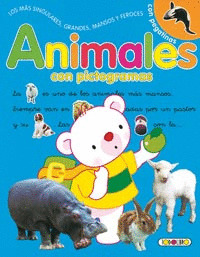 ANIMALES CON PICTOGRAMAS. AZUL
